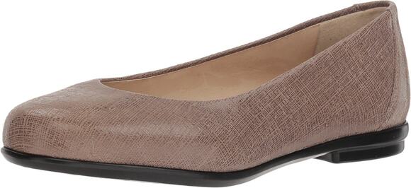 SAS Shoes - Sas Scenic Fog Womens Size 12 N Casual Comfort Slip On Ballet Flat Walking Shoes